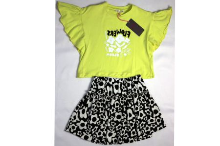 SMILE-Top & Skirt-short 5-6yrs and 7-8yrs