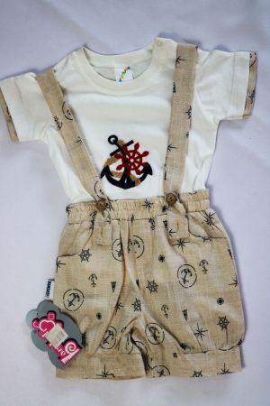 2pc romper and shirt set