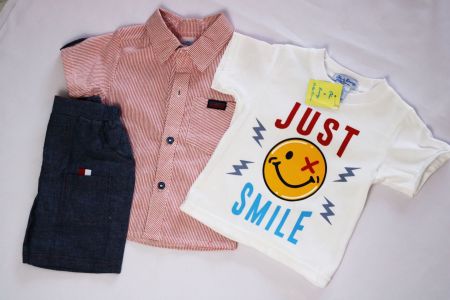 3pc Boy wear Shirt, T-shirt and short