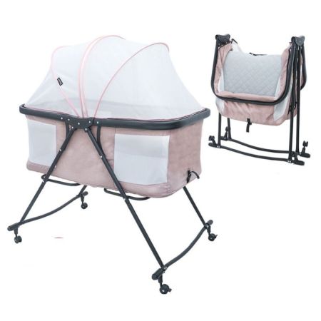 Foldable baby cot crib/bassinet & rocker