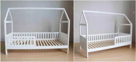 Toddler Triangle Wooden Bed