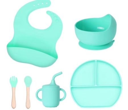 6pc silicone feeding set